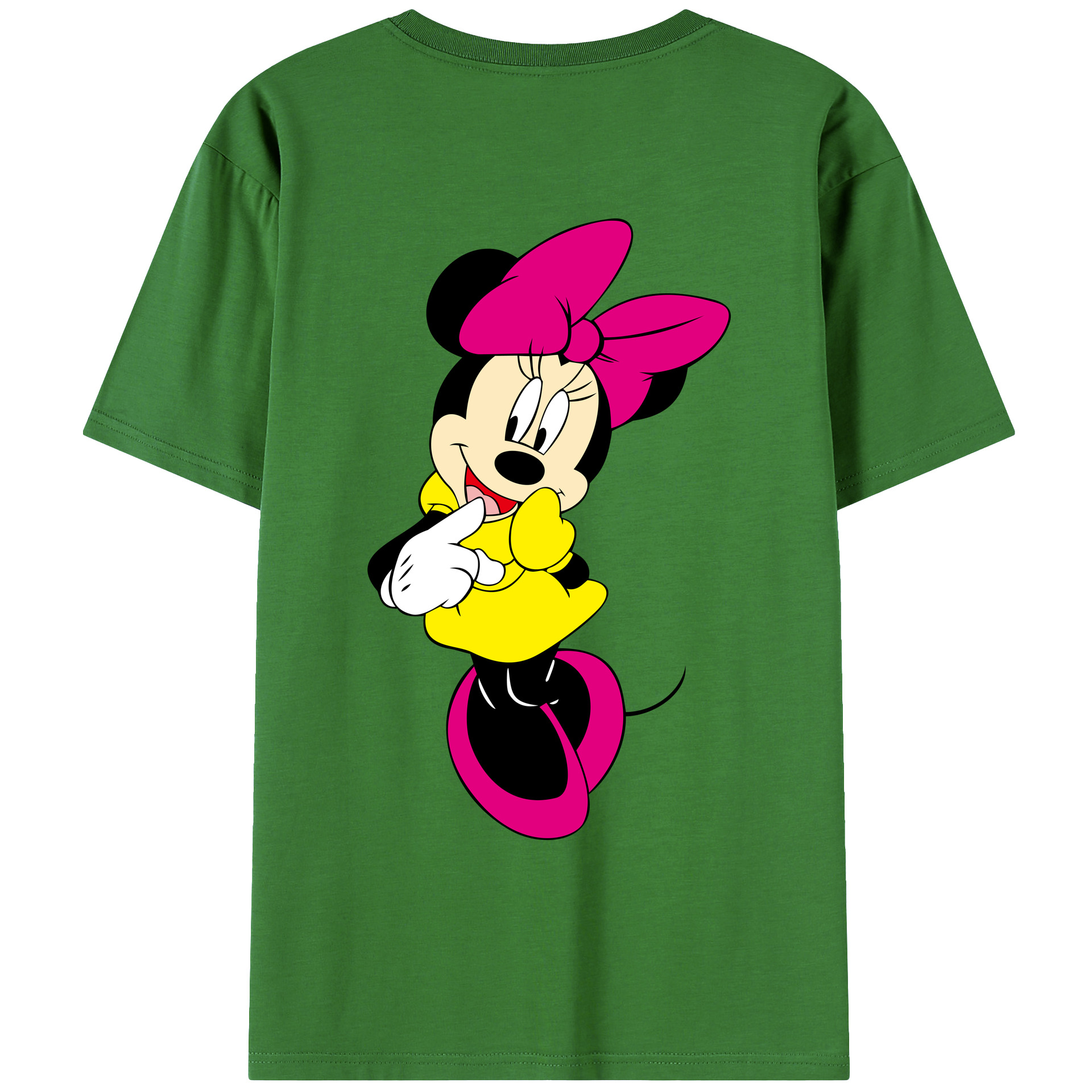 （画像用） ミッキーマウス Mickey Mouse レディース半袖Tシャツ(バックプリント)